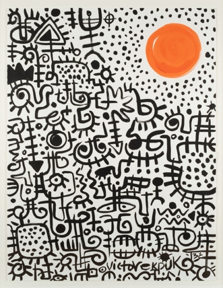 Victor Ekpuk, Santa Fe Sunset