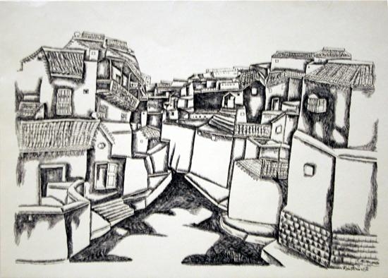 Laxma Goud, Untitled (Urban Centre Street)