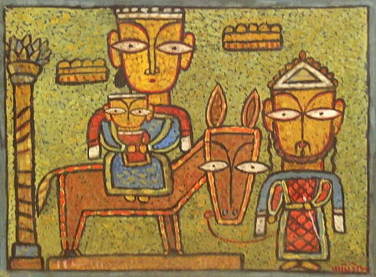 Jamini Roy HOLY FAMILY
