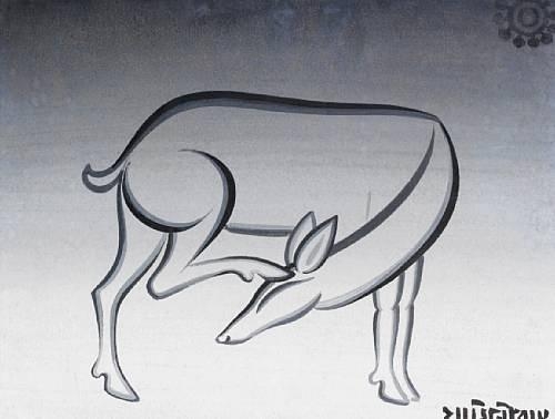 Jamini Roy Untitled (Deer)