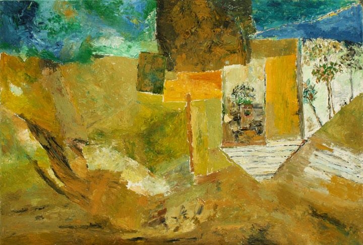 Ram Kumar UNTITLED ABSTRACT 12 (REFLECTIVE HOUSE)
