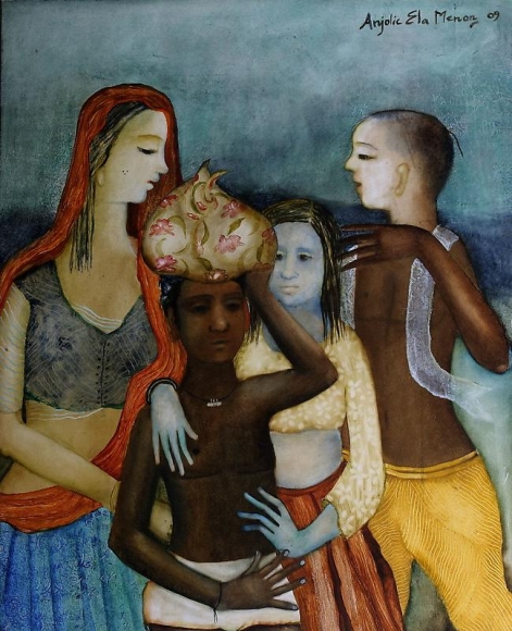 FAMILY 2009 Oil on masonite board