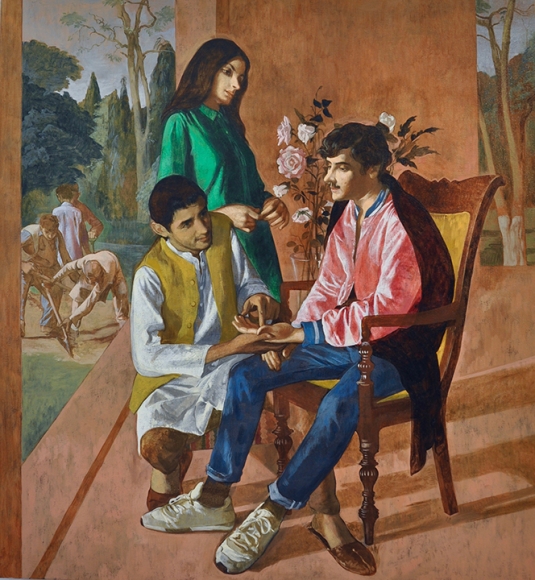 Salman Toor The Palm Reader (Large)