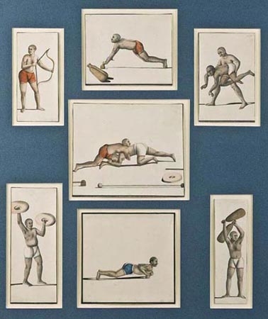 Wrestlers India (Company School at Delhi),