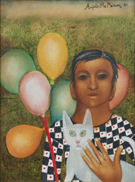 Anjolie Ela Menon, Boy with Balloons