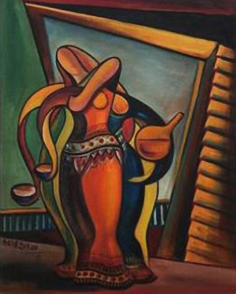 Sadequain WOMAN AT THE WELL
