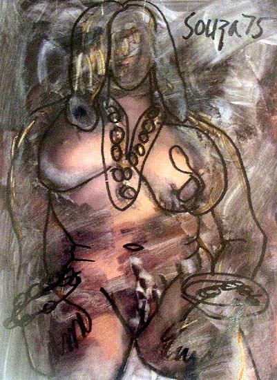 FN Souza UNTITLED (FRONTAL NUDE)