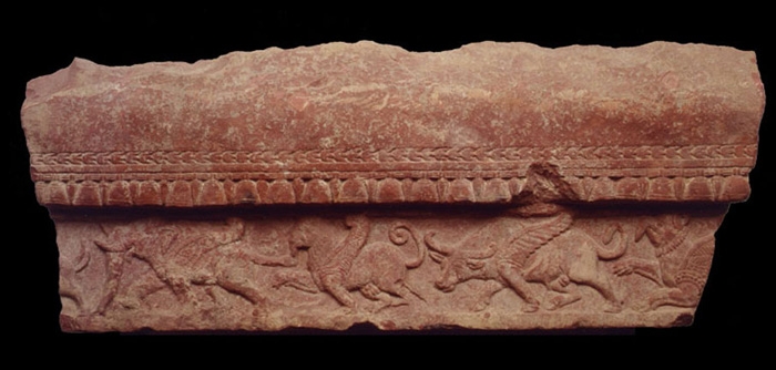 Architectural Panel with Mythical Winged Animals