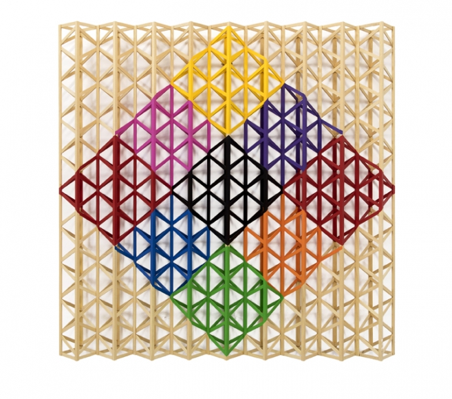 Rasheed Araeen Black Square Breaking Into Rainbow Colours