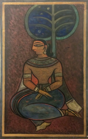 Jamini Roy Untitled (Seated Woman)