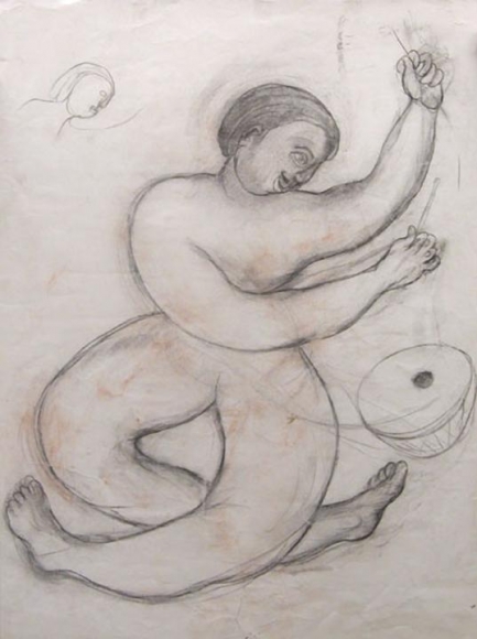 Manjit Bawa UNTITLED (DRUMMER)