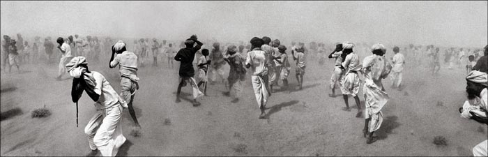 Raghu Rai DUST STORM CREATED BY A VIP HELICOPTER, RAJASTHAN