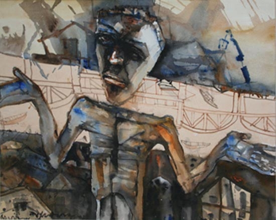 Shyamal Dutta-Ray MAN SHRUGGING