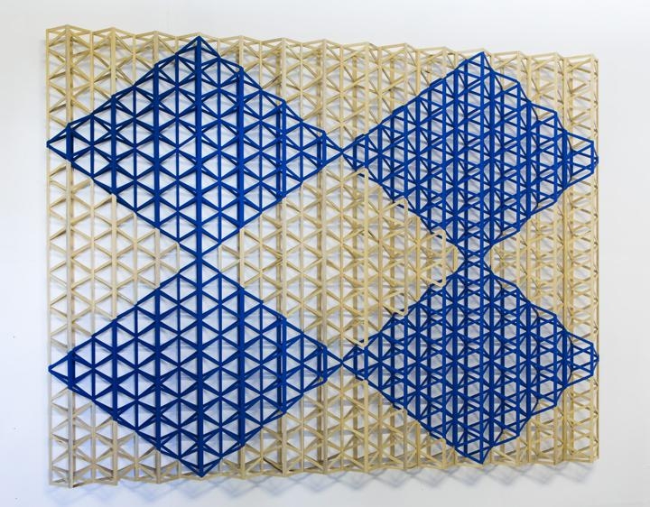 Rasheed Araeen CHAAR NEELAY HEERAY (FOUR BLUE DIAMONDS)