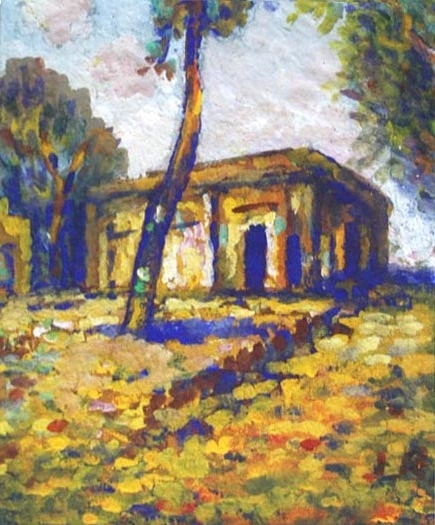 Jamini Roy Landscape At Murshidabad