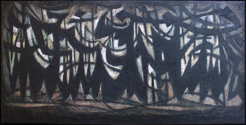 Sadequain UNTITLED Oil on canvas