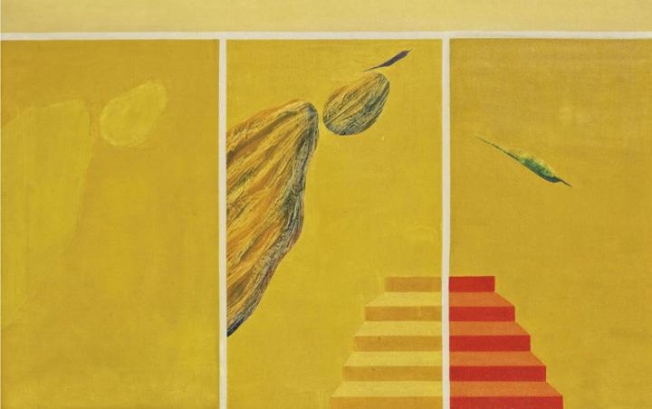 Jagdish Swaminathan UNTITLED (BIRD & MOUNTAIN SERIES)