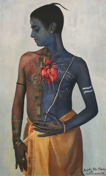 Anjolie Ela Menon with Robyn Beeche