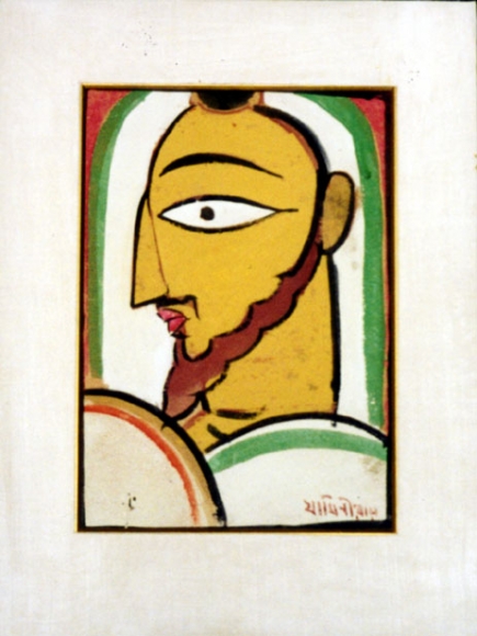 Jamini Roy Untitled (Christ Profile)