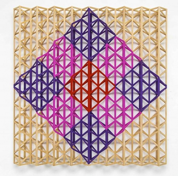 Rasheed Araeen Red Square Breaking Into Rainbow Colors