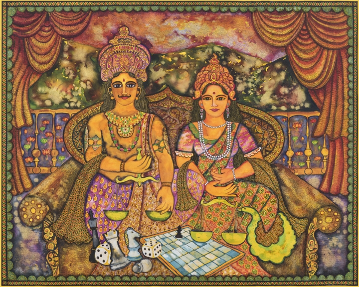 Jayasri Burman , Draupadi and Yudhistir