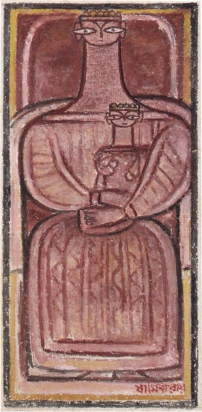 Jamini Roy UNTITLED (MOTHER AND CHILD)
