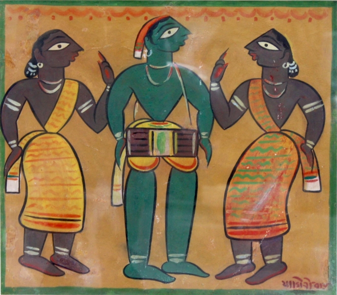 Jamini Roy Untitled (Drummer with Santhals) 