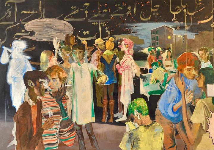 Salman Toor Rooftop Party With Ghosts 1