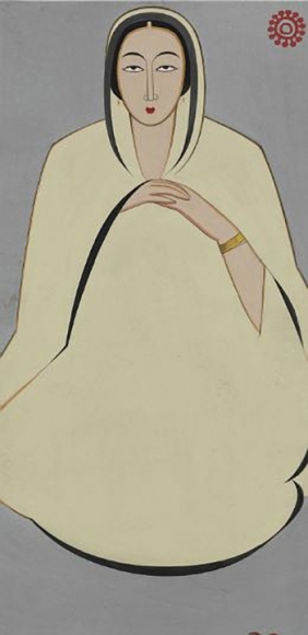 Jamini Roy UNTITLED (SEATED LADY)