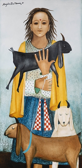 Anjolie Ela Menon, Goatherd II