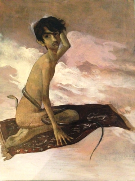 Salman Toor Orientalist Boy with Snake