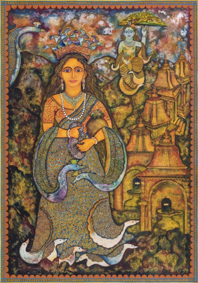 Jayasri Burman , Draupadi and Krishna