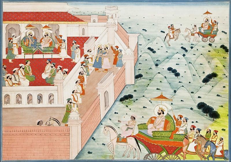 Page from a Manuscript of the Naishadhacharita by Shri Harsha (An Epic Poem from the Mahabharata)
