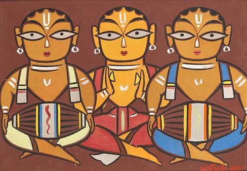 Jamini Roy Untitled (Drummers)