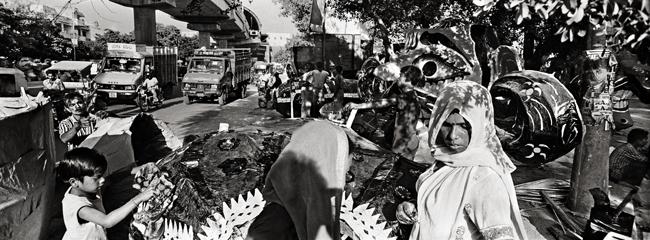 Raghu Rai Effigies of Ravana Brothers, Delhi