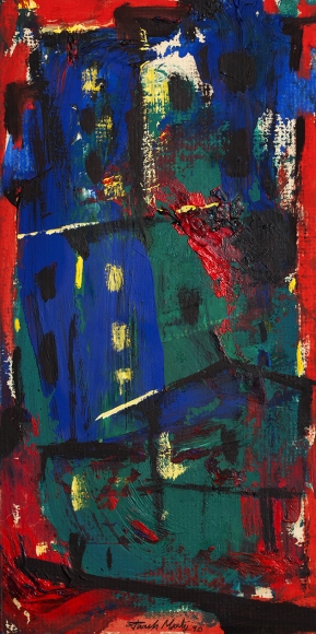 UNTITLED (RED AND BLUE VILLAGE)