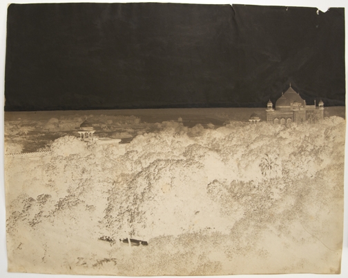 Left section of Taj Mahal panorama triptych