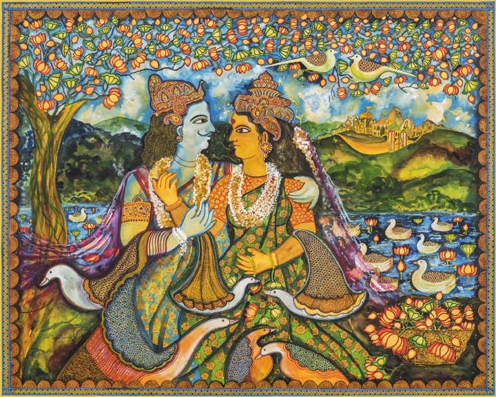 Draupadi and Arjun
