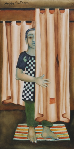 Anjolie Ela Menon, Boy Behind the Curtain