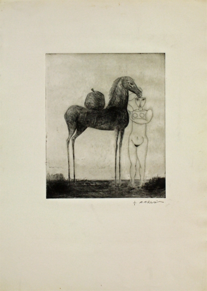 Ahmed Morsi Untitled (Figure with Horse)
