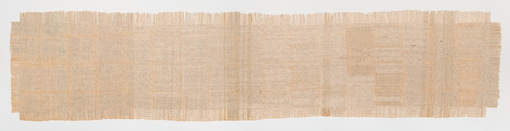 Ghulam MohammadTana Bana (Fidget)2019Paper woven carpet36 x 156 in.