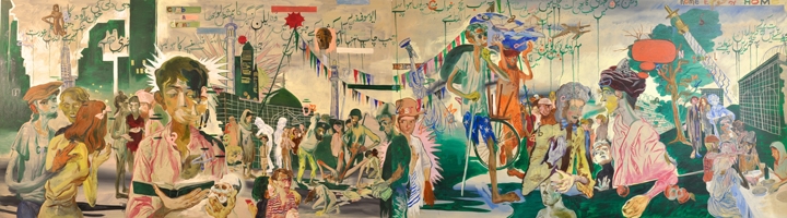Salman Toor For Allen Ginsberg (Diptych)