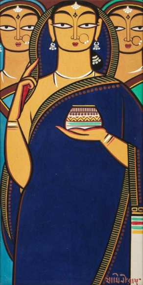 Jamini Roy Untitled (Three Women)