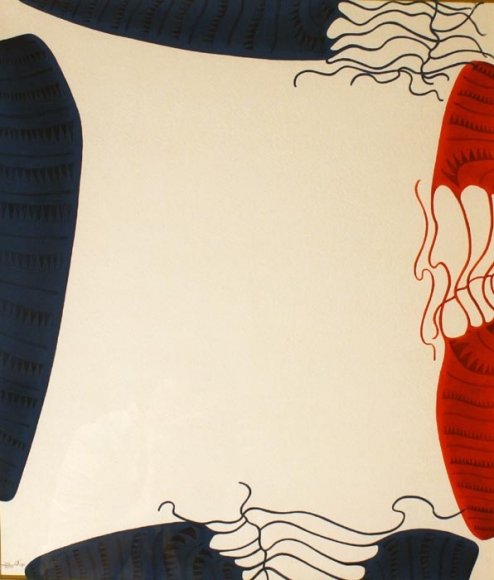 Attiya Shaukat UNTITLED (RED AND BLUE 1)