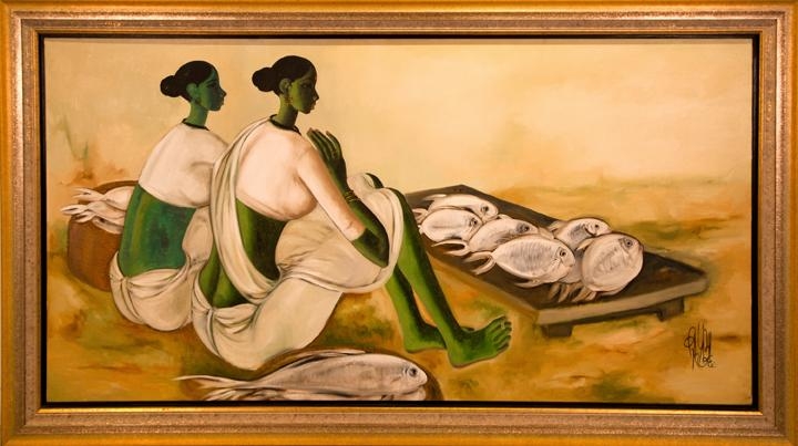 B. Prabha UNTITLED (WOMEN WITH FISH)