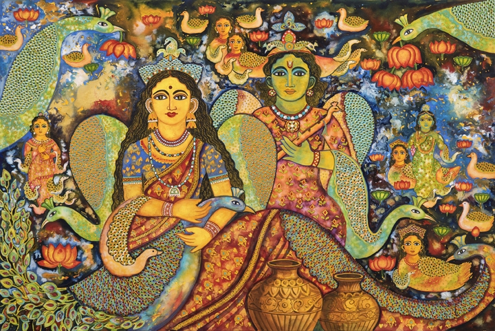 Jayasri Burman , Radha and Krishna
