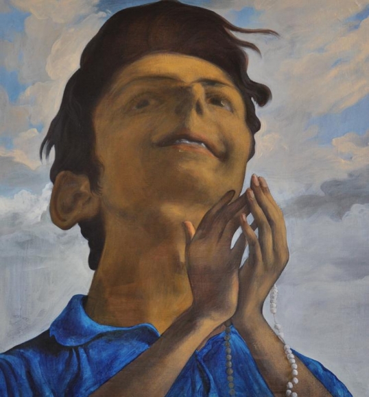 Salman Toor THE BELIEVER WITH TASBI