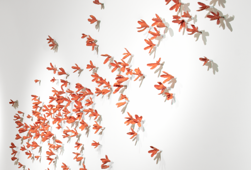 Bradley Sabin Coral Floral Wall, 2020