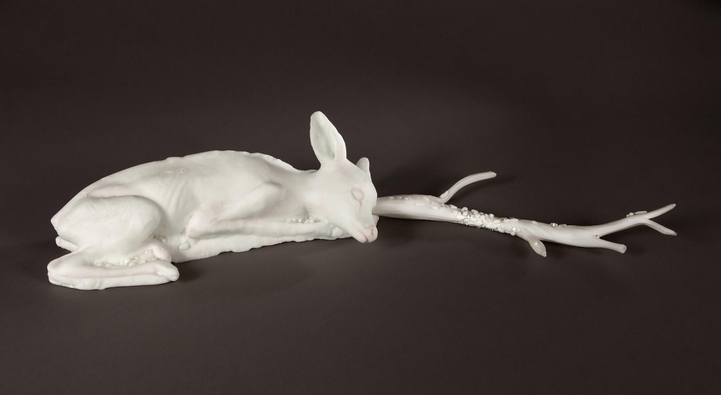 Unicorn cast glass, pigments