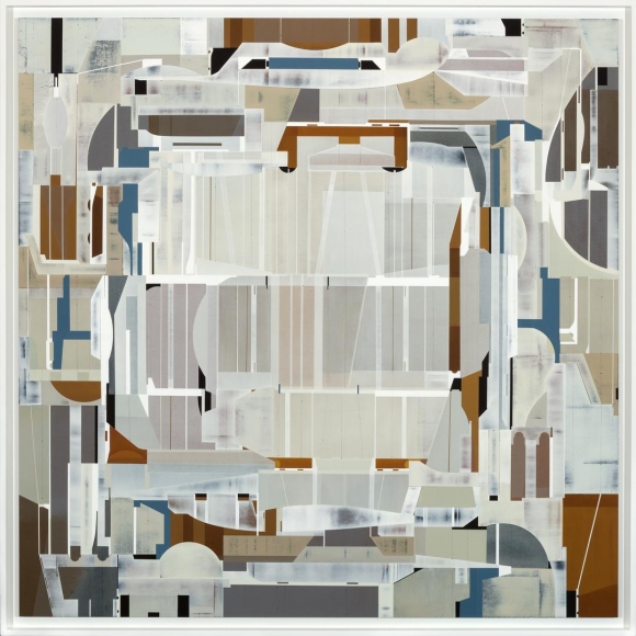 Voile, 2016 Acrylic Polymer On Incised Masonite
